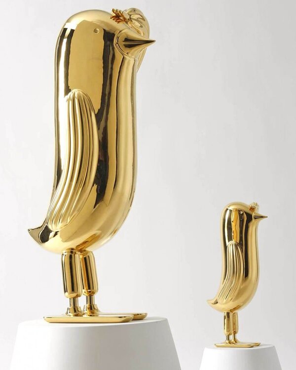 Keramiek handgemaakt Bosa  Hopebird keramiek glossy gold