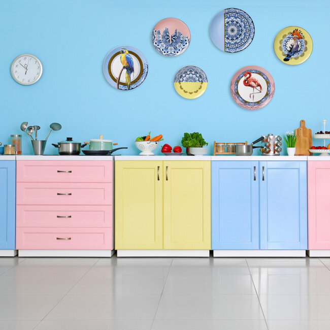 Keramiek Wandbord Mandala flamingo incl. verzenden