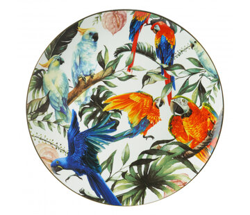 Wandbord Tropische vogels groot incl. verzenden