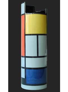 Piet Mondriaan Vaas Mondriaan Compositie met groot rood vlak, geel, zwart, grijs en blauw