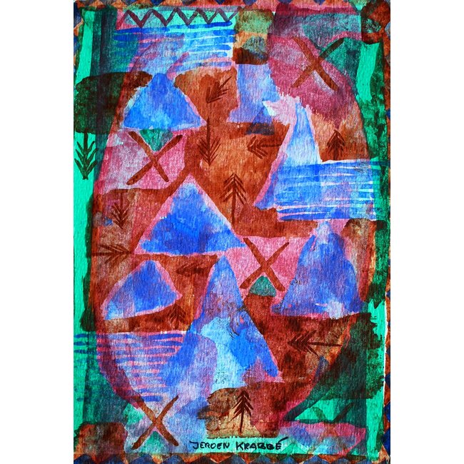 Jeroen Krabbé Jeroen Krabbé aquarel ingelijst