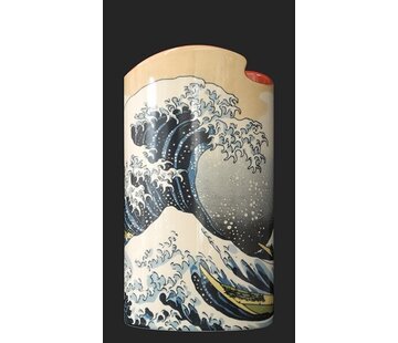 Katsushika Hokusai Vaas porselein de Grote Golf van Kanagawa naar Holusai