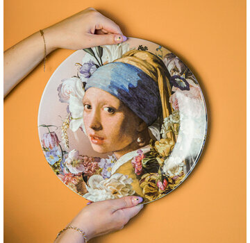 Wandbord Meisje met de parel pastel Vermeer