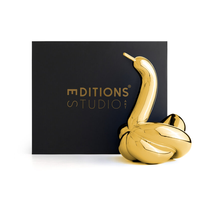 Jeff Koons (After) – Swan (L) Editions Studio Art – Goud