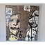 Herman Brood Origineel groot schilderij Brothers van Herman Brood