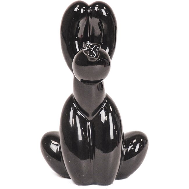 Ballonhond zwart zittend