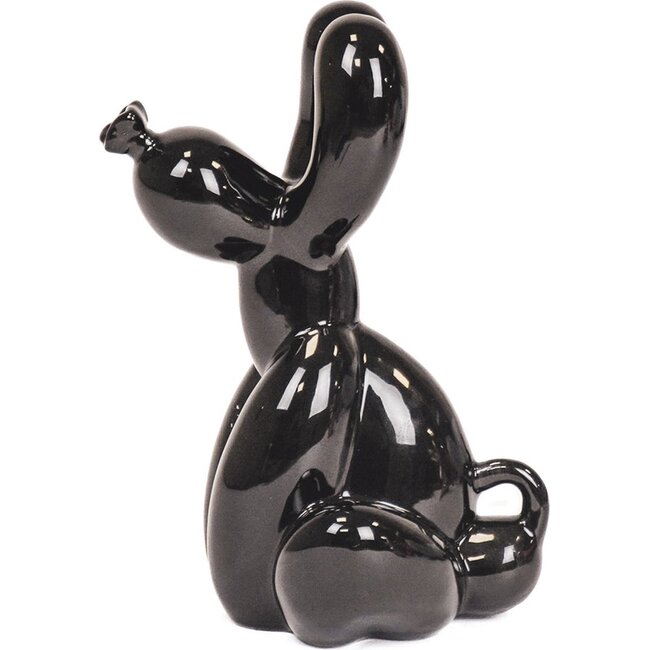 Ballonhond zwart zittend