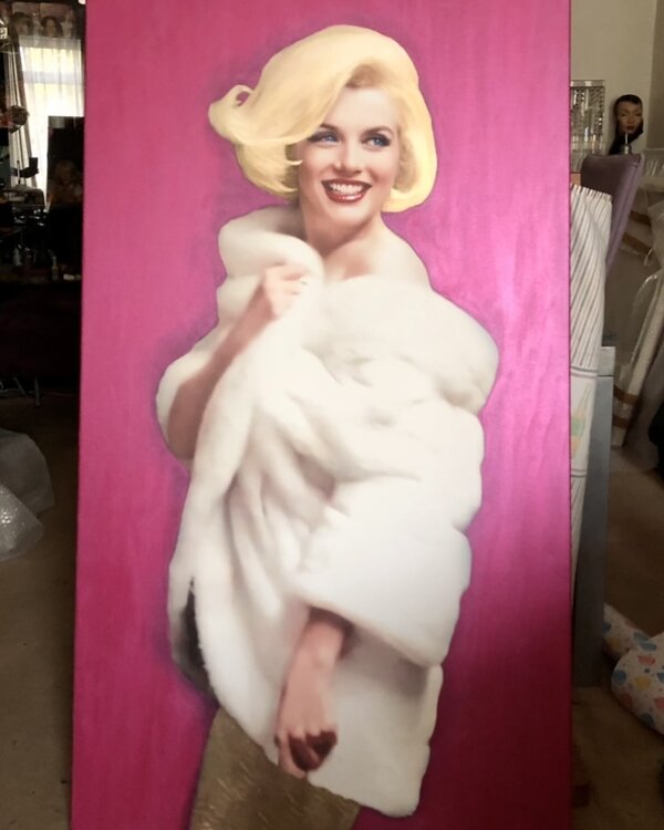 Hayo Sol Origineel schilderij van Hayo Sol van Marilyn Monroe