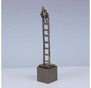 Corry Ammerlaan Bronzen beeld de denkende mens 41 cm