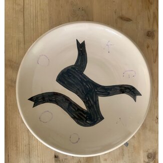 Klaas Gubbels Handbeschilderde Schaal/Wandbord – Klaas Gubbels, exclusieve oplage