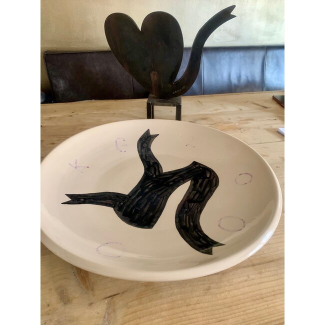 Klaas Gubbels Handbeschilderd Schaal of Wandbord – Klaas Gubbels, exclusieve oplage