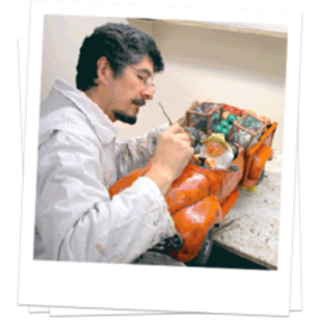 Guillermo Forchino beelden The Business Trip van kunstenaar Forchino