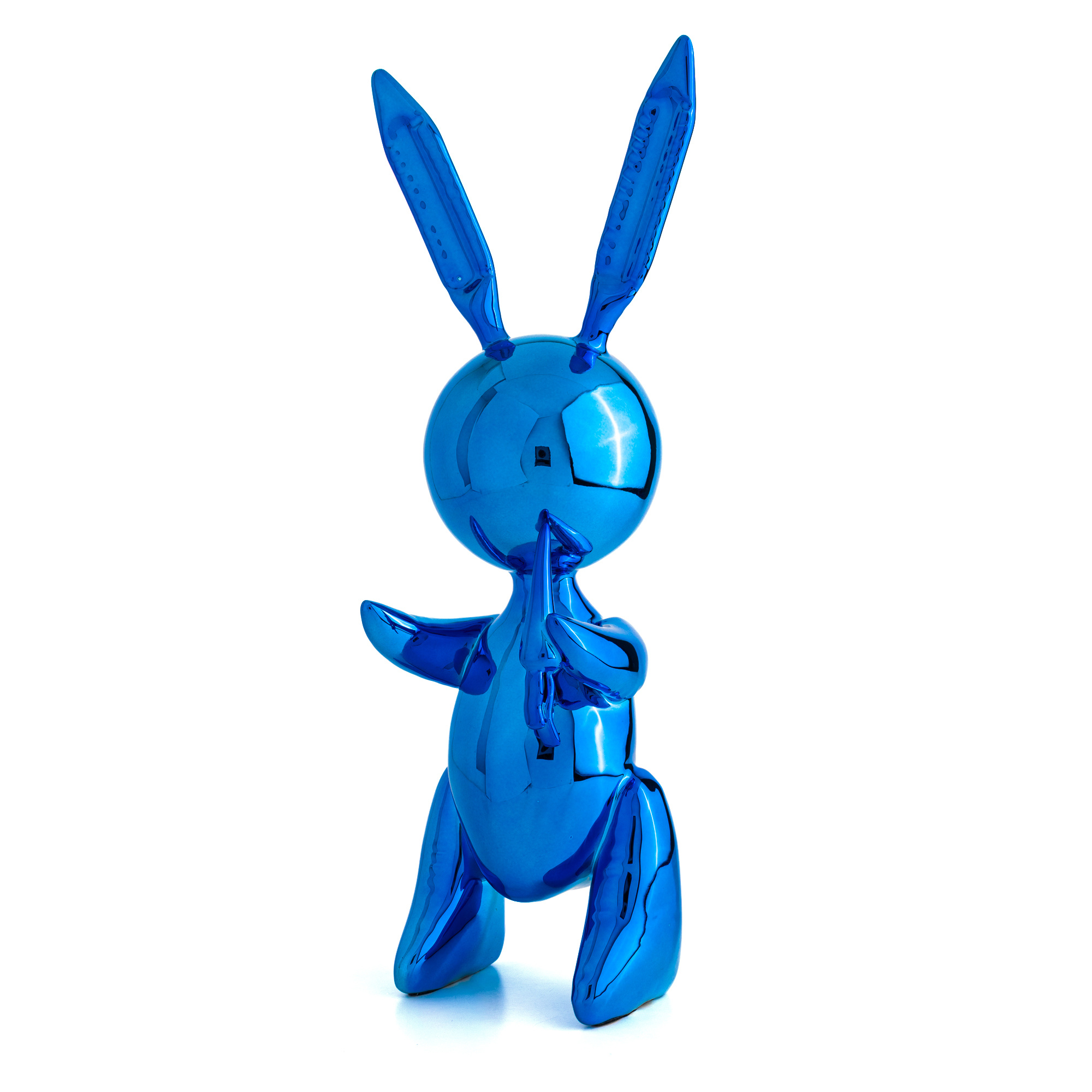 Jeff Coombs Rabbit Blue Rabbit XL after Jeff Koons - Kunstpakket Nederland