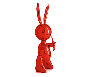 Jeff Koons Jeff Koons Red Rabbit XL in luxe geschenkdoos
