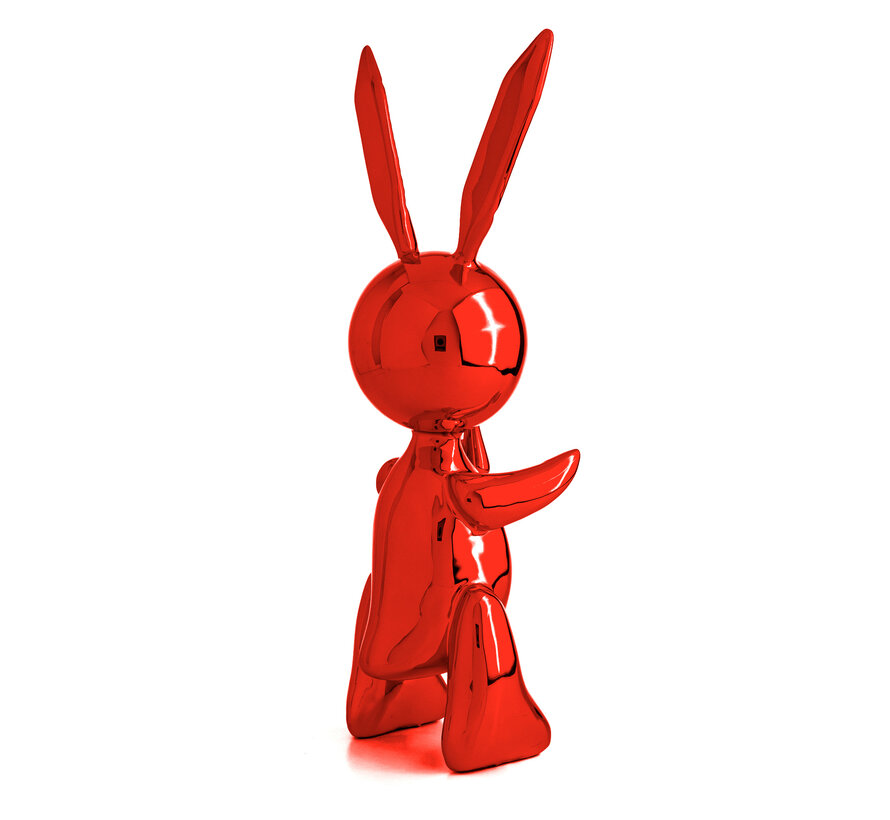 Red Rabbit after Jeff Koons XL gelimiteerde editie met certificaat