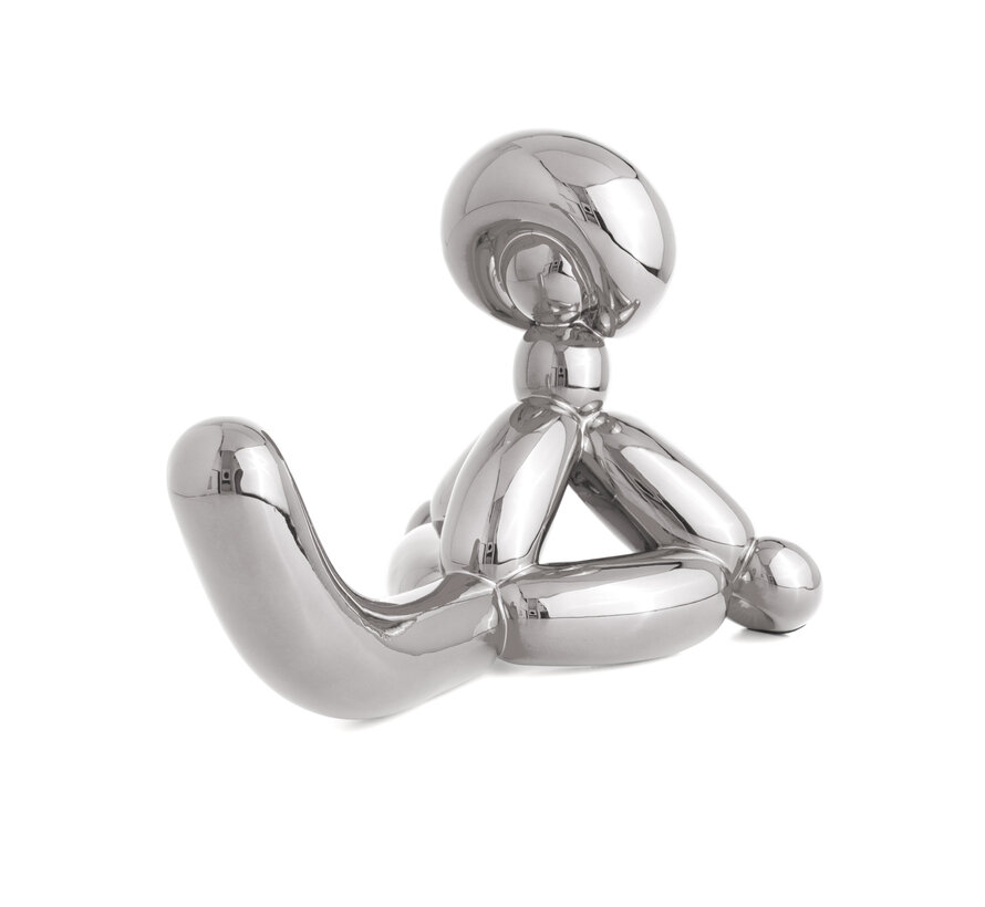 Jeff Koons gelimiteerde monkey L in Silver