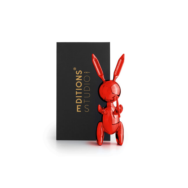 Jeff Koons Red Rabbit after Jeff Koons XL gelimiteerde editie met certificaat