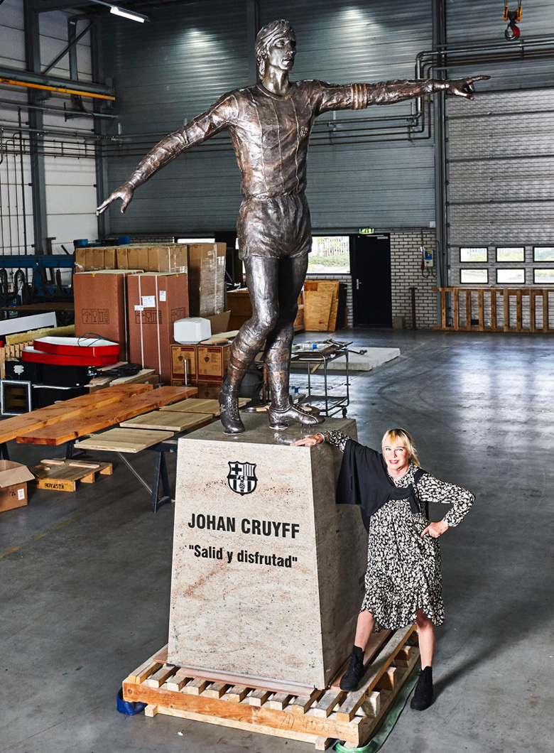 Johan Cruijff beeld kunstpakket brons
