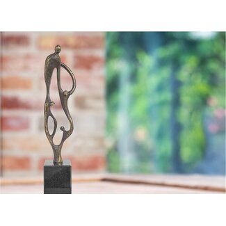 Corry Ammerlaan Verbronsd beeld - Toekomst door samenwerken (23 cm)