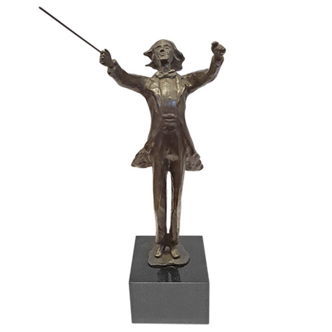 Corry Ammerlaan De Dirigent geheel bronzen beeld