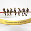 Corry Ammerlaan Beautiful people in communication - sculptuur 7 personen
