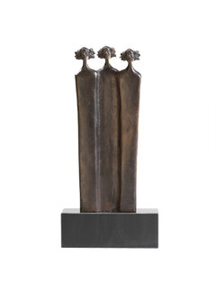 Corry Ammerlaan Bronzen beeld de Steunpilaren(incl. geschenkdoos & verzending)