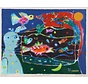 Hans Truijen - L Ammoree de la Nuit zeefdruk ingelijst