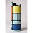 Piet Mondriaan Compositie met groot rood vlak, geel, zwart, grijs en blauw