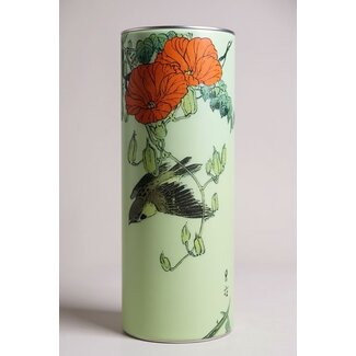 Vaas Gesso - mus met bloemen