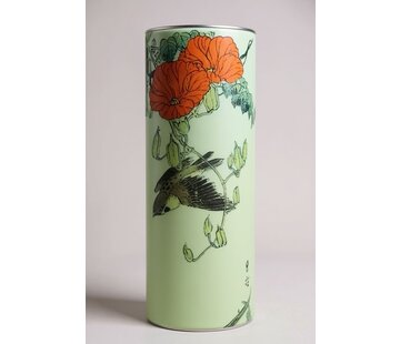 Vaas Gesso - mus met bloemen