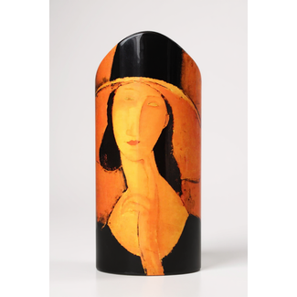 Amedeo Clemente Modigliani  Vaas naar Modigliani Jeanne Hébuterne avec Grand Chapeau de Paille