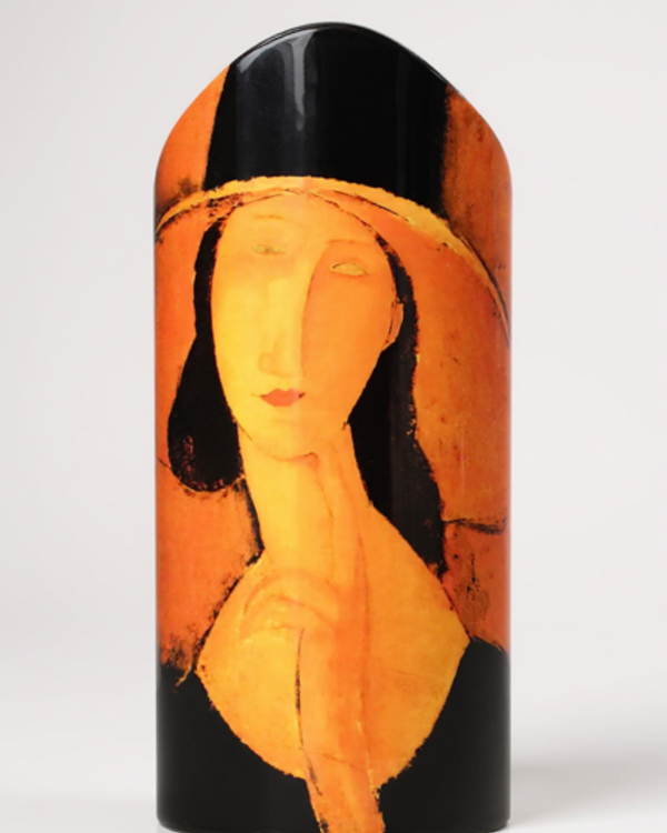 Amedeo Clemente Modigliani  Vaas naar Modigliani Jeanne Hébuterne avec Grand Chapeau de Paille