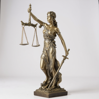 Ontwerpstudio Den Bosch Vrouwe Justitia (31 cm) - krachtig symbool van recht en gerechtigheid