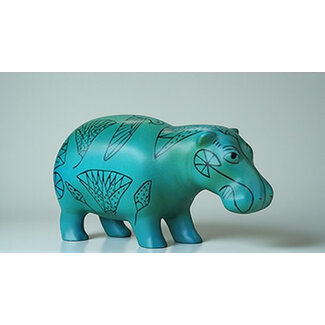 Faience Nijlpaard in fraaie giftbox(incl. verzending)