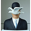 Beeld L’homme au chapeau melon naar Magritte