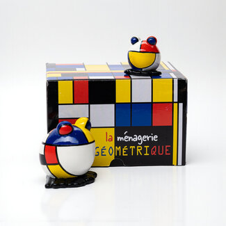 Piet Mondriaan Geschenkdoos Mondriaan - kikkers set van 2 dieren