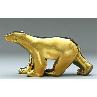 François Pompon Ijsbeer in goudkleur naar kunstenaar Francois Pompon(incl. verzending)