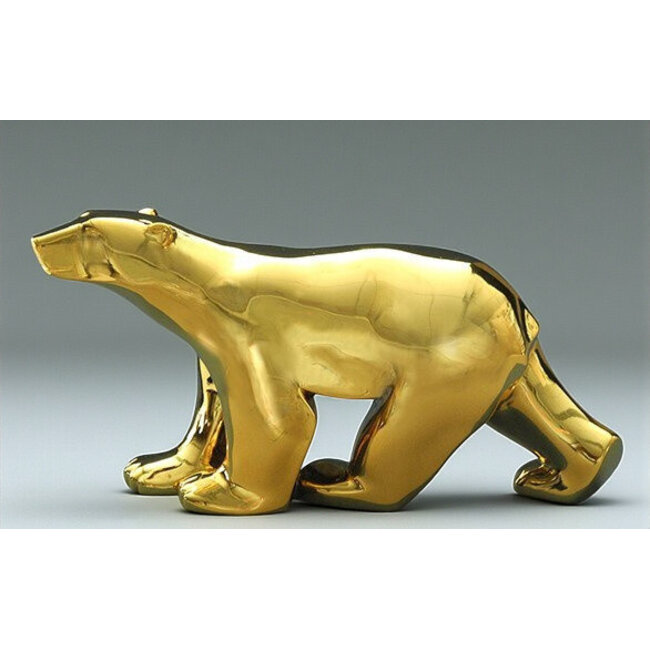 François Pompon Kunstenaar Francois Pompon beeld ijsbeer in goud