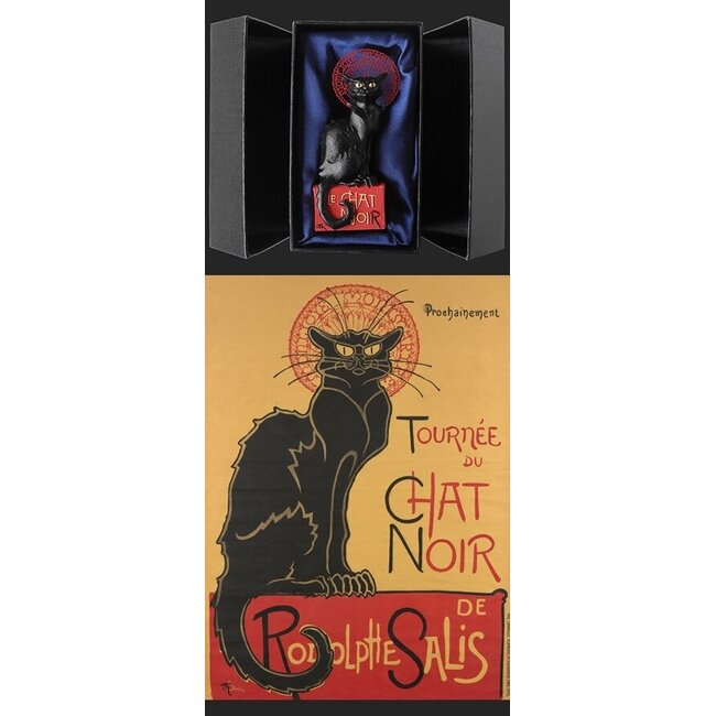 Beeld le chat noir in geschenkverpakking