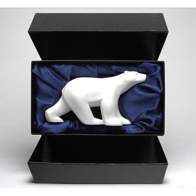 François Pompon Pompon ijsbeer in wit van resin