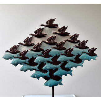 Escher Beeld air and water van Escher