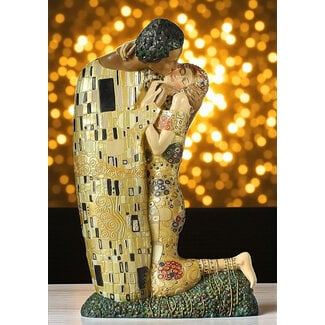 Gustav Klimt De Kus – Kunsthars beeld van liefde en intimiteit
