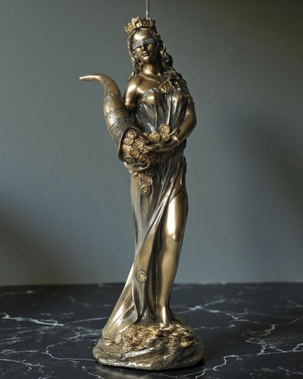 Beeld Fortuna - symbool voor lot, geluk en lef
