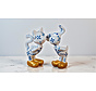 Jacky Zegers set beeldjes This is love Delftsblauw