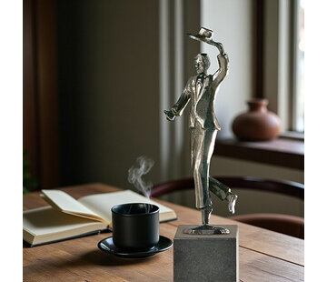 Corry Ammerlaan Chapeau bronzen beeld gefelicteerd (incl/ geschenkdoos & verzending)