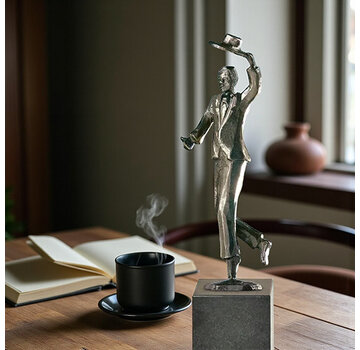 Corry Ammerlaan Chapeau bronzen beeld gefelicteerd (incl/ geschenkdoos & verzending)