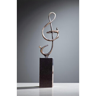 Corry Ammerlaan Er zit muziek in sculptuur verbronsd(inclusief verzending & geschenkdoos)