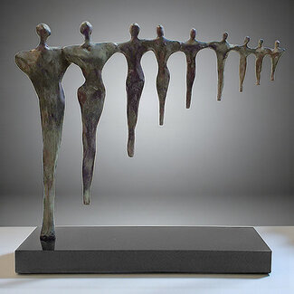 Corry Ammerlaan Bronzen Sculptuur "Organisatie met perspectief" (Incl. verzending & geschenkdoos)
