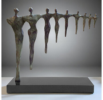 Corry Ammerlaan Bronzen Sculptuur "Organisatie met perspectief" (Incl. verzending & geschenkdoos)
