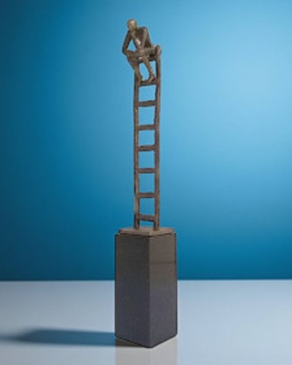 Corry Ammerlaan De denkende mens sculptuur (incl. geschenkdoos & verzending)